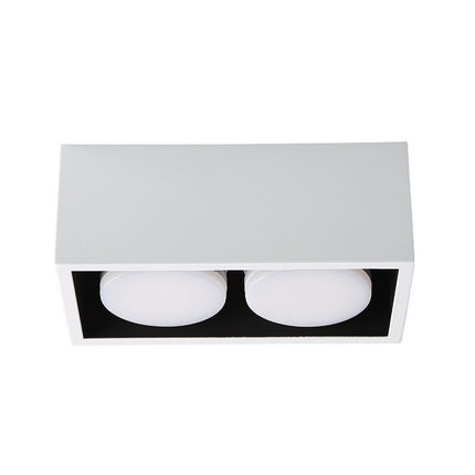 led明装筒灯方形单头免开孔吸顶天花灯gx53斗胆灯四头无主灯客厅