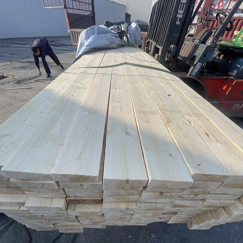 樟子松烘干料无节材 小结细纹巴板材 进口樟子松木板材 15-50厚