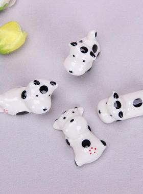 创意筷子架黑牛摆件猛牛陶瓷筷子架12785小牛筷子架筷子托日用品