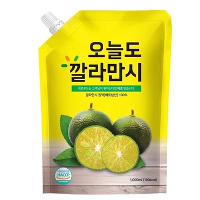新日期韩国进口卡曼橘原液NFC果汁原浆1L无糖精VC维C纯果汁100%饮