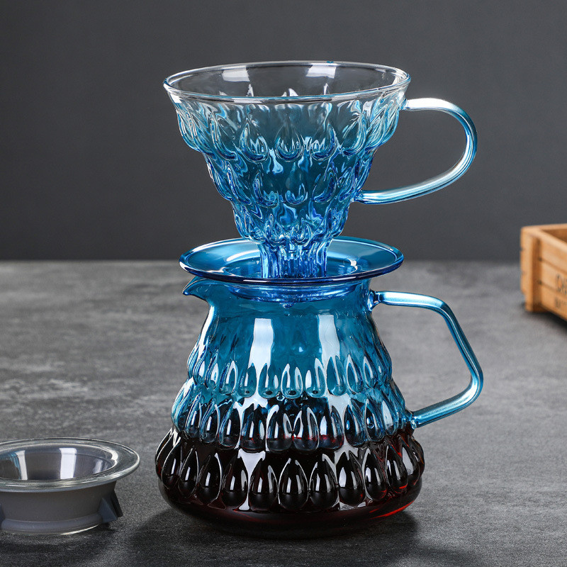 【新款推荐】高硼硅玻璃咖啡壶 咖啡具 手冲壶套装手冲壶吹制咖啡