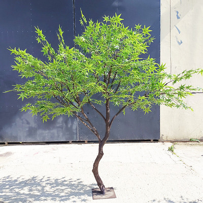 仿真青枫绿树工程造景绿植室内装饰绿叶大树落地景观植物软装商场