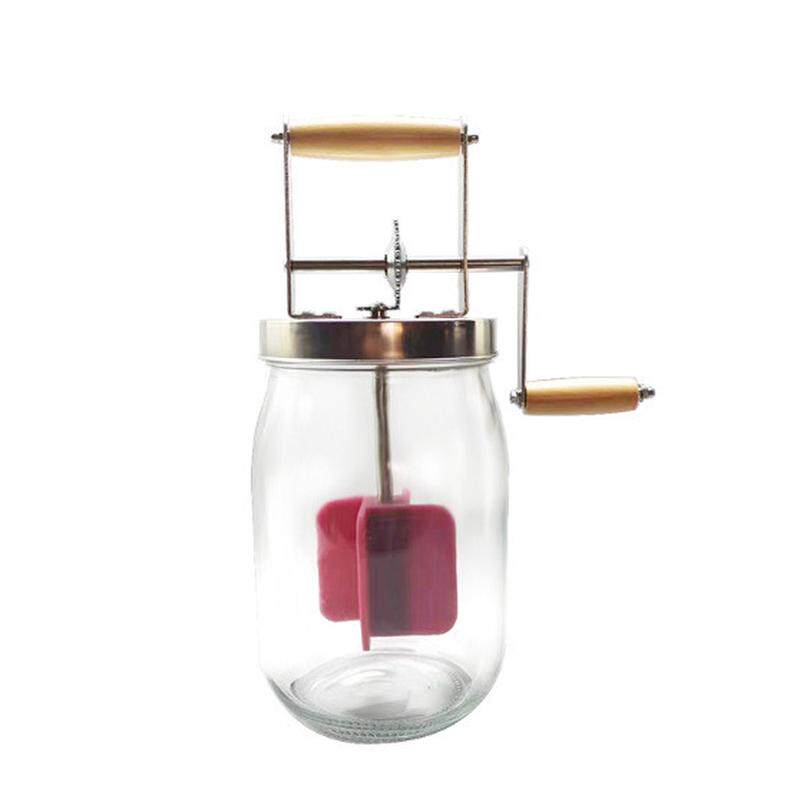 工厂现货厨房用具手摇黄油搅拌器1000ml1500ml多功能玻璃瓶