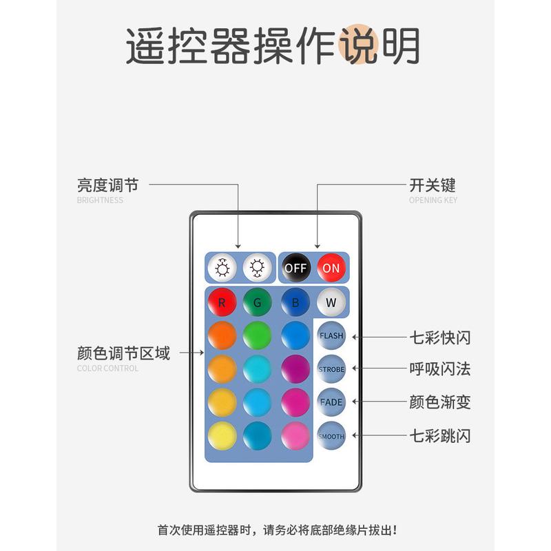 加工定制水转印鹅软石小夜灯印字氛围灯led七彩摆件可场景印logo