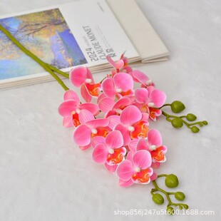 假花3d蝴蝶兰仿真盆栽盆景仿真花厂家直供家居装 饰品小