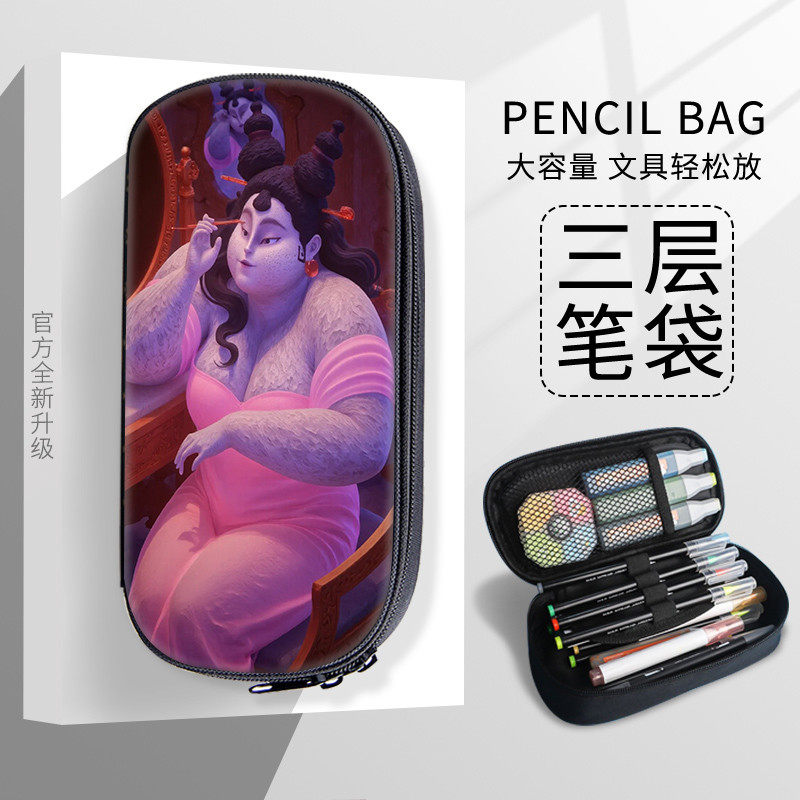 石矶娘娘个性帆布笔袋文具盒中小学生多功能防水耐脏铅笔袋2025新,文具电教/文化用品/商务用品,笔袋,淘宝优惠券,粉丝福利购,淘宝优惠卷