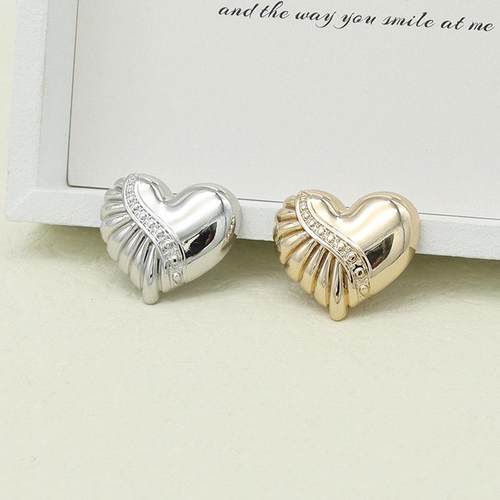 优朵桃心金属钮扣金色女装大衣毛衣风衣针织衫银色钮扣子服装辅料