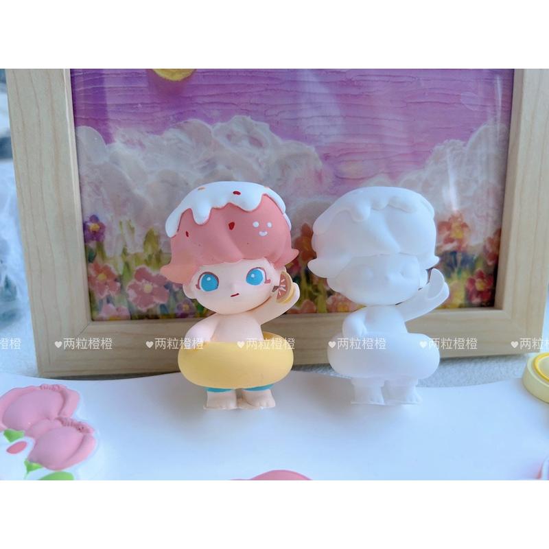 Dimoo芒芒西柚香薰石膏白胚娃娃扩香石饰品摆件彩绘手工diy丙烯