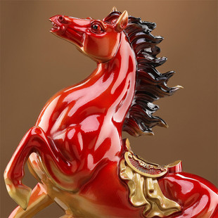 马到成功马摆件家居客厅酒柜玄关办公室新中式工艺品公司店铺乔迁