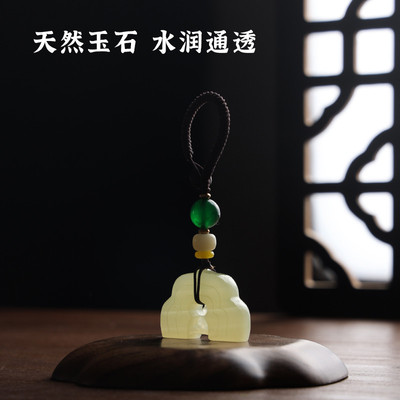 青玉石佛造像姓名印章刻字篆刻连珠印钮章定制教师节生日礼物节日