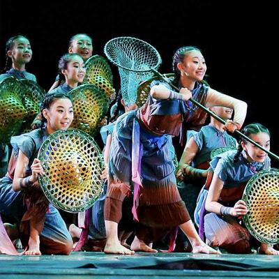 推荐我们的田野演出服斗笠道具丰收的稻田踩春万泉河水舞蹈民族表