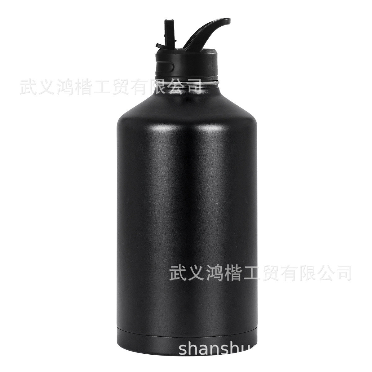 欧美128oz伞绳提手太空壶1户外大容量分享加仑登山不锈钢太空杯