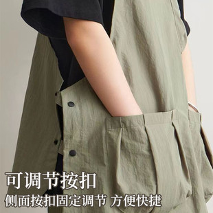 防泼水围裙新款厨房家用女高级感年轻款上班餐饮专用工作服男围腰