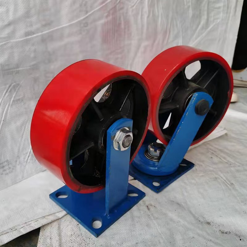 超重型脚轮轮4寸5寸6寸8寸10寸重型铁芯聚氨酯pu万向轮工业脚轮
