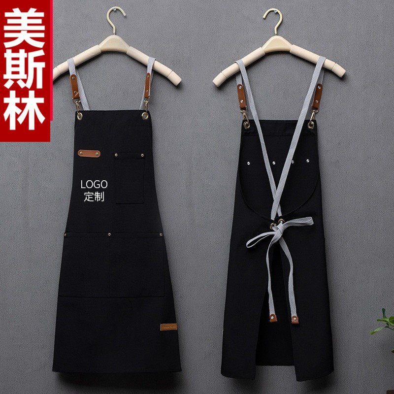 帆布围裙定制logo印字餐饮专用奶茶店花店咖啡烫染师防水工作服女,家庭/个人清洁工具,围裙,淘宝优惠券,粉丝福利购,淘宝优惠卷