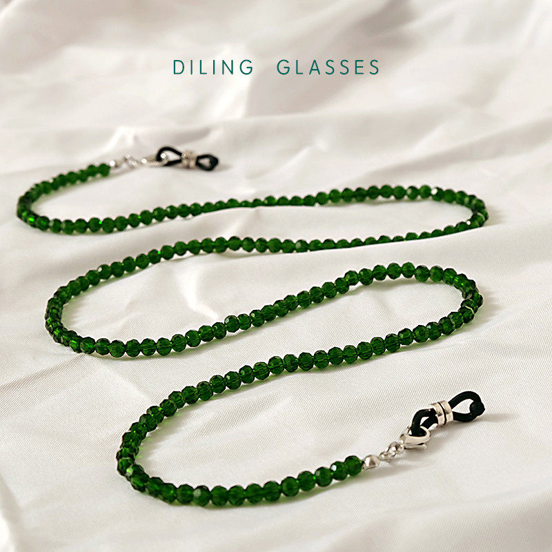 新款切面尖晶眼镜链条挂脖网红水晶挂绳男女时尚防滑眼睛链潮,ZIPPO/瑞士军刀/眼镜,眼镜链,淘宝优惠券,粉丝福利购,淘宝优惠卷