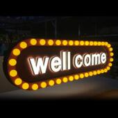 霓虹灯工厂led迷你发光字外贸灯泡字母亚克力发光门头招牌字制作