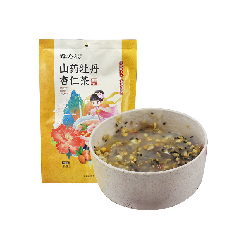 河南特产洛阳牡丹山药杏仁茶百年白记藕粉坚果多口味速食冲调汤