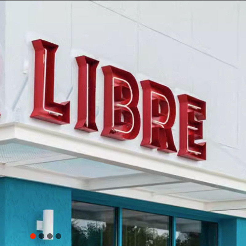 外贸千层led发光字深渊字工厂镜发光字3d打印无边字招牌发光字