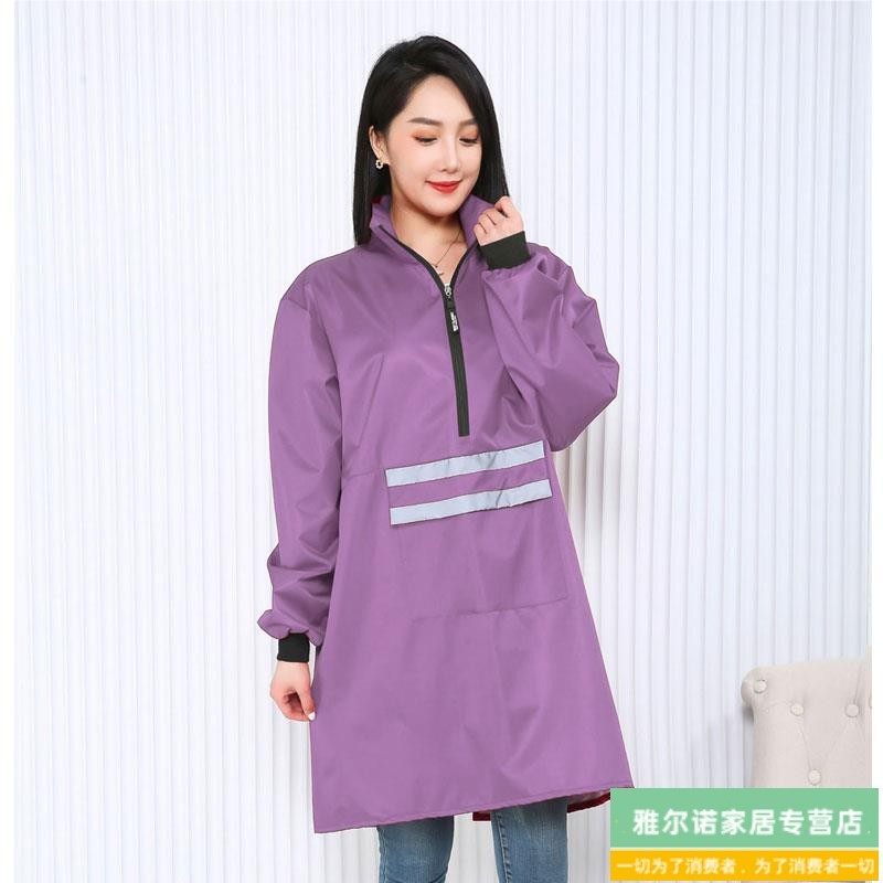 时尚新款套头式罩衣长袖高领围裙家用厨房防水女外穿工作服男围腰,家庭/个人清洁工具,围裙,淘宝优惠券,粉丝福利购,淘宝优惠卷