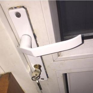 塑钢门锁8525老式平开门执手锁把手锁插芯塑料钢阳台门锁房门锁具