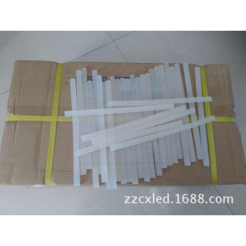 整箱电子灯箱材料热溶胶棒透明型11mm大号热熔胶条led供应