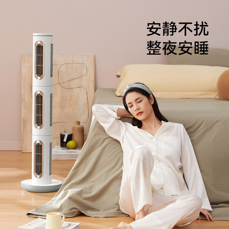 Brandt白朗塔扇无叶风扇家用静音循环扇立式轻音落地台式电风扇