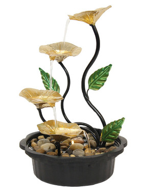 摆件招财循环水客厅桌面流水摆件生财开业送礼玄关办公室家居