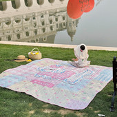 ins风野餐垫防水防潮加厚可折叠便携式 可机洗海边沙滩垫露营地垫
