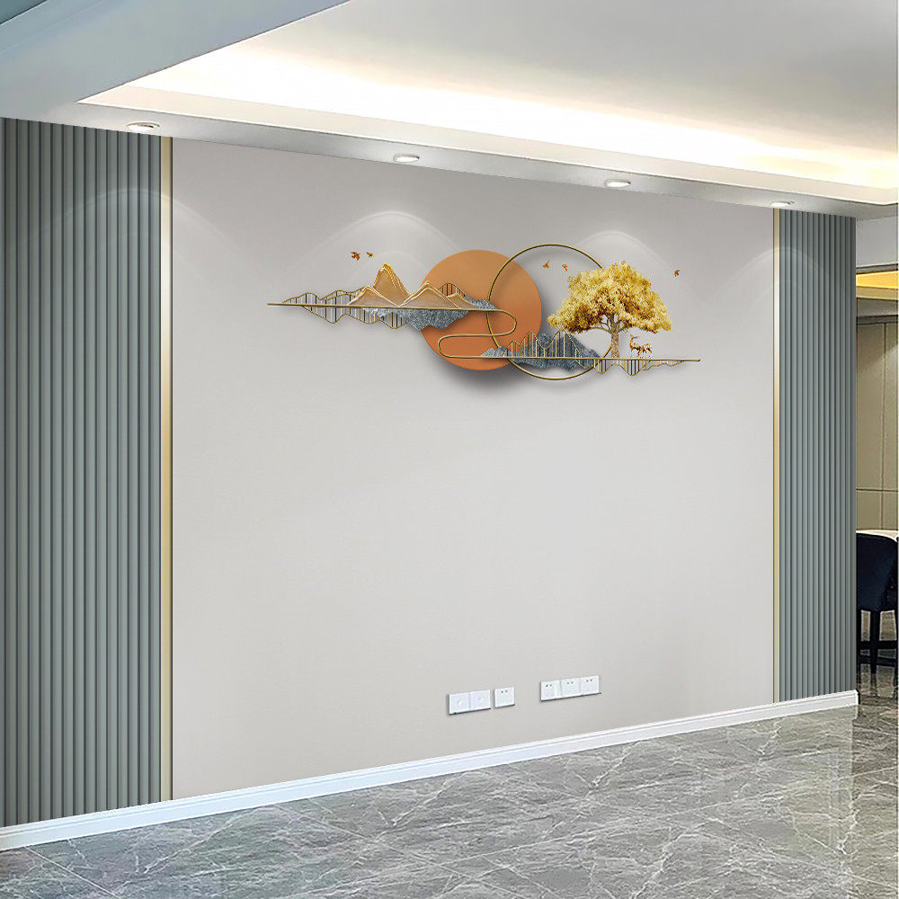 电视背景墙壁纸现代轻奢壁布定制3d立体壁画8D高端客厅影视墙布