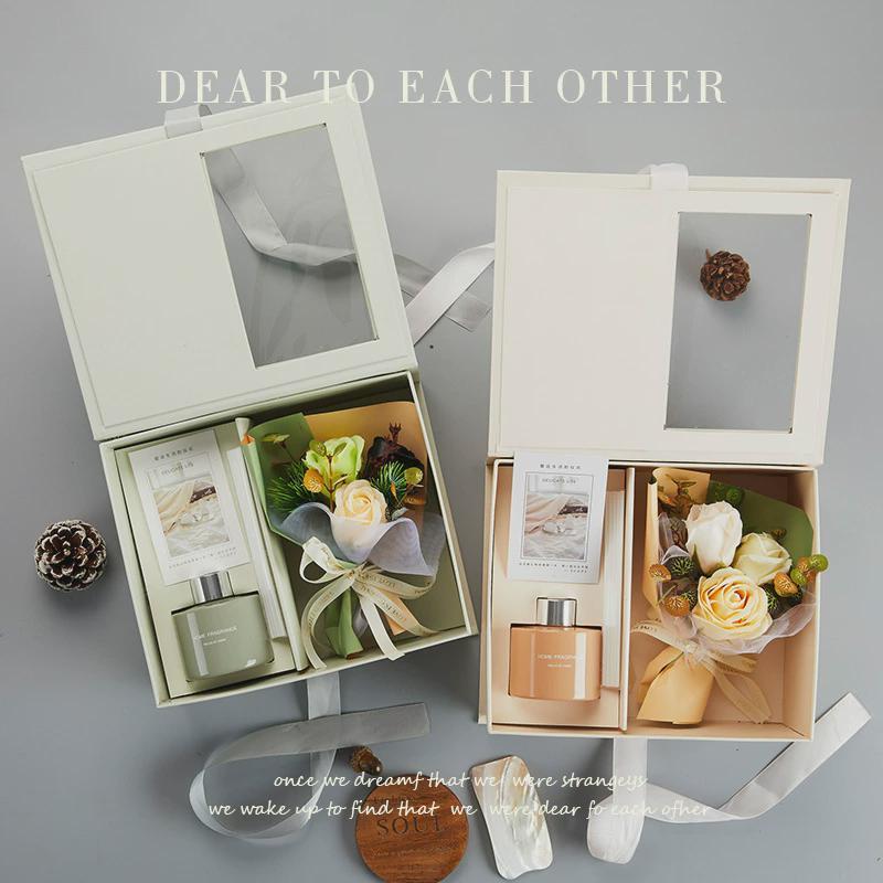 Soap Flower Mother'S Day Gift Present Fill Box With Car