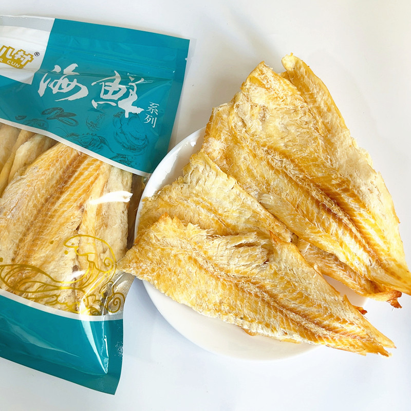 大连特产鳕鱼烤鱼片500g原味海鲜零食开袋即食大片手撕鱼干片小吃