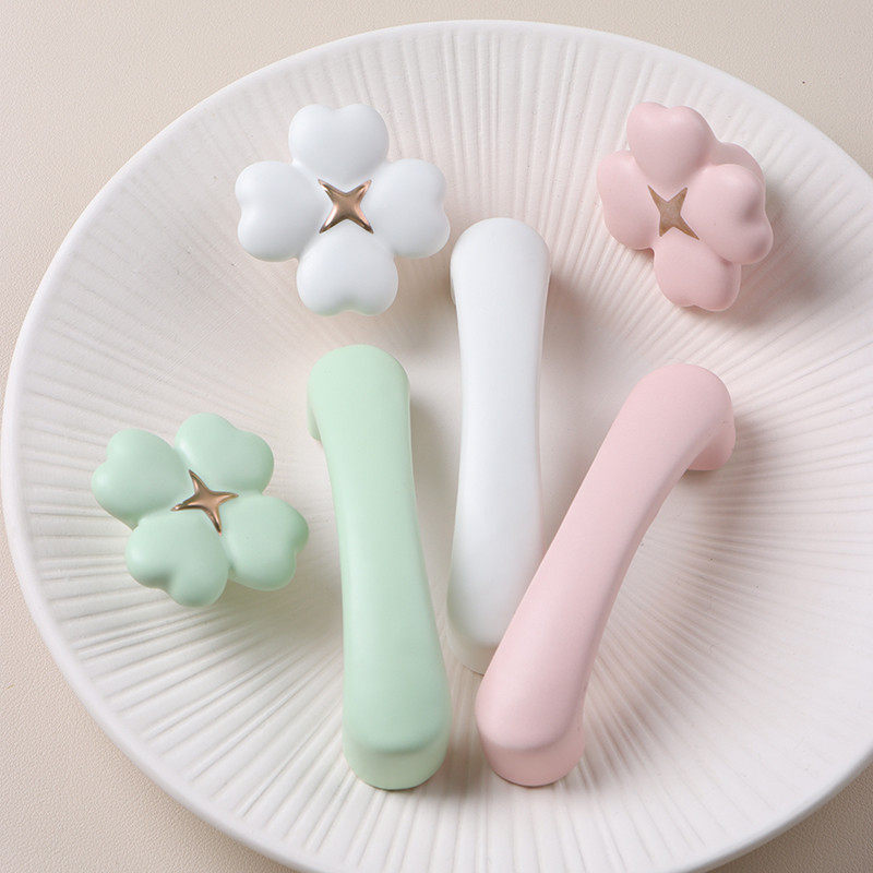 星翡家居儿童房柜门长条拉手陶瓷衣柜抽屉可爱彩色把手双孔96孔距,基础建材,小拉手,淘宝优惠券,粉丝福利购,淘宝优惠卷