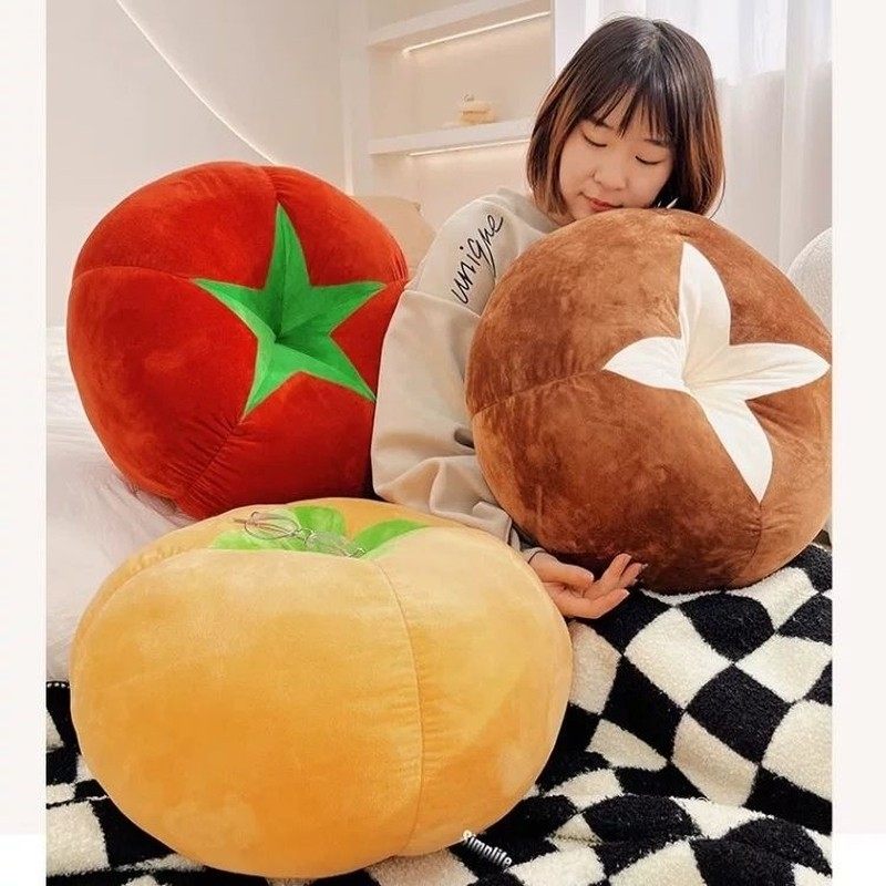 香菇抱枕蘑菇十字沙发枕番茄靠垫窗坐垫卧室房间装饰可爱小摆件,厨房/烹饪用具,揉面垫,淘宝优惠券,粉丝福利购,淘宝优惠卷