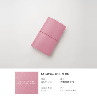 A6Per_20mm迷你可爱小笔记手账本随身记事本活页手帐本活页本