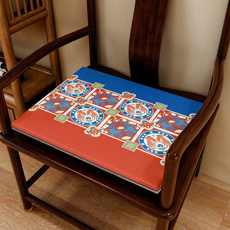 爱奇葩新中式椅垫布艺垫子椅子布垫茶桌配件太师椅垫茶坐垫