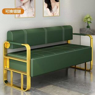 理发店等候椅发廊休息区坐椅美容美发美甲美睫候客座椅