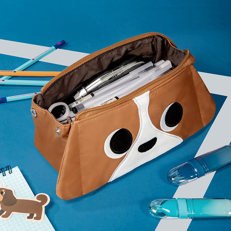 弘狗狗大容量笔袋男生女生可爱文具盒文具收纳袋铅笔盒学生礼物,文具电教/文化用品/商务用品,笔袋,淘宝优惠券,粉丝福利购,淘宝优惠卷