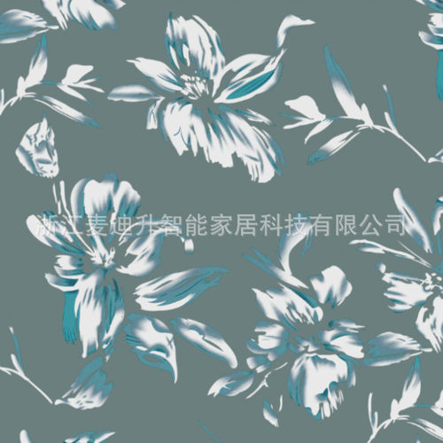 百合花全包扶手贵妃沙发套简约印花弹力无休闲沙发椅套