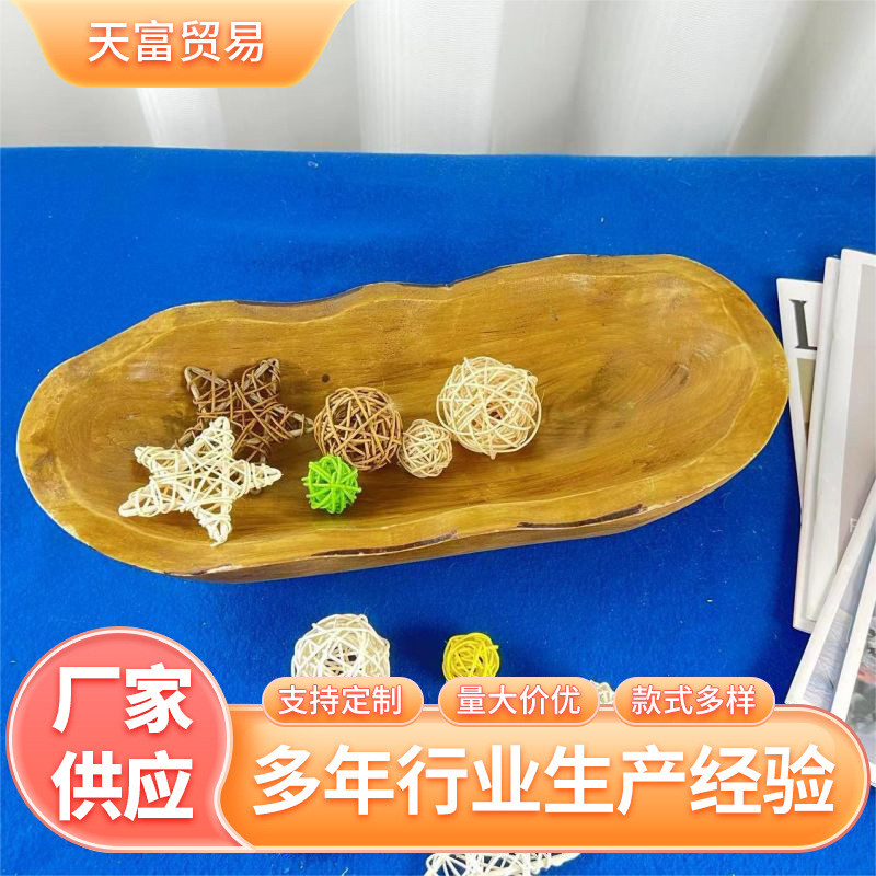 木制工艺品节日摆件手工桐木托盘木质工艺托盘桐木