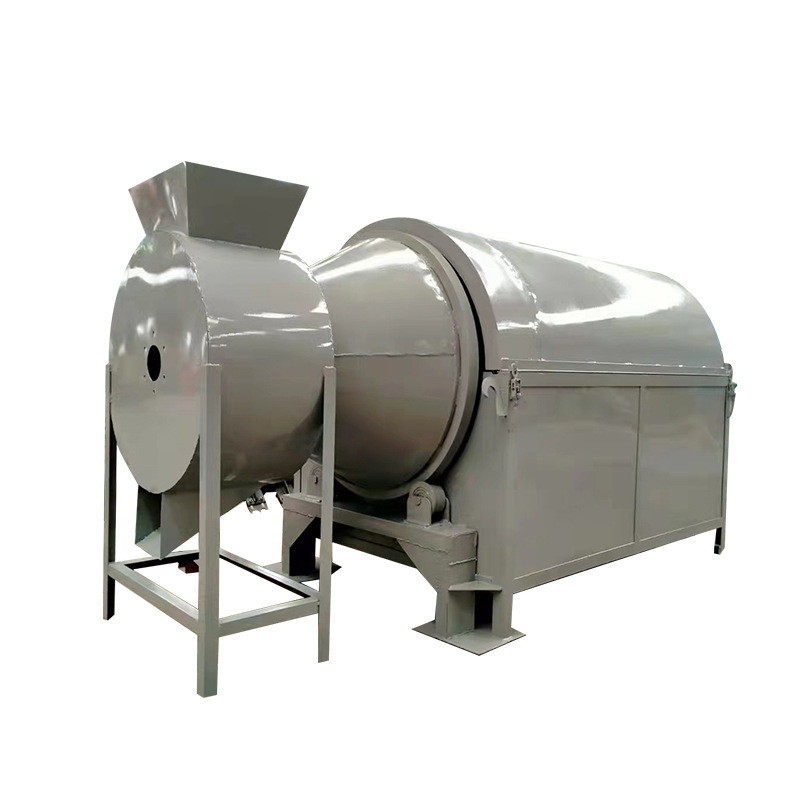 新型木屑牛粪有机肥烘干设备石英粉滚筒式酒糟锯末电加热烘干机