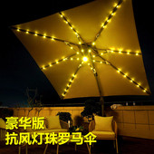 户外遮阳伞庭院伞3米大型太阳伞摆摊广告室外花园阳台露台罗马伞