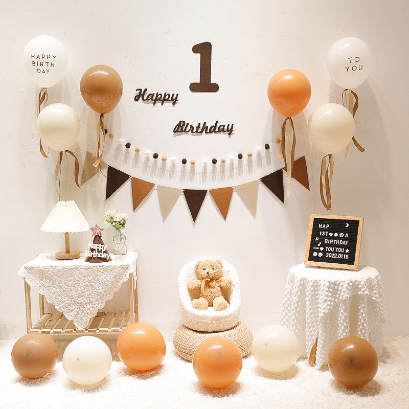 森系ins风生日背景布置连体字母套餐气球客厅标准色气球装饰10英,节庆用品/礼品,气球,淘宝优惠券,粉丝福利购,淘宝优惠卷