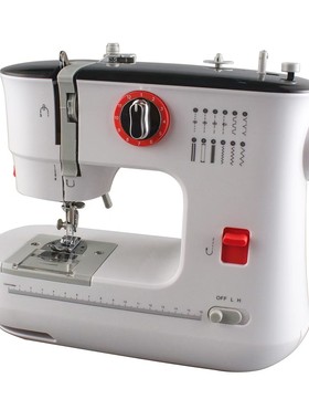 新品芳华519双针双线12种线吃锁扣锁眼迹厚6层家用电动自动缝纫机