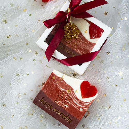 手工皂喜皂可定制结婚伴娘伴手礼