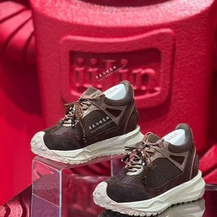 女 厚底内增高9cm复古编织软底老爹鞋 香港代购 iijin艾今26春新品