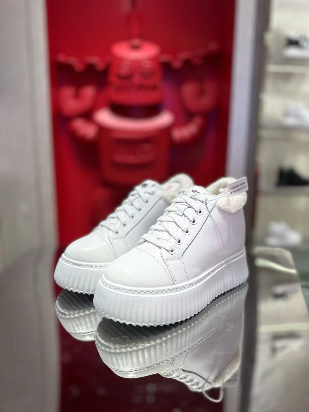 香港代购iijin艾今24冬新品厚底内增高9.5cm超轻加绒保暖饼干鞋女