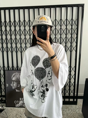 VOTUS韩国卡通米奇短袖棉T恤女