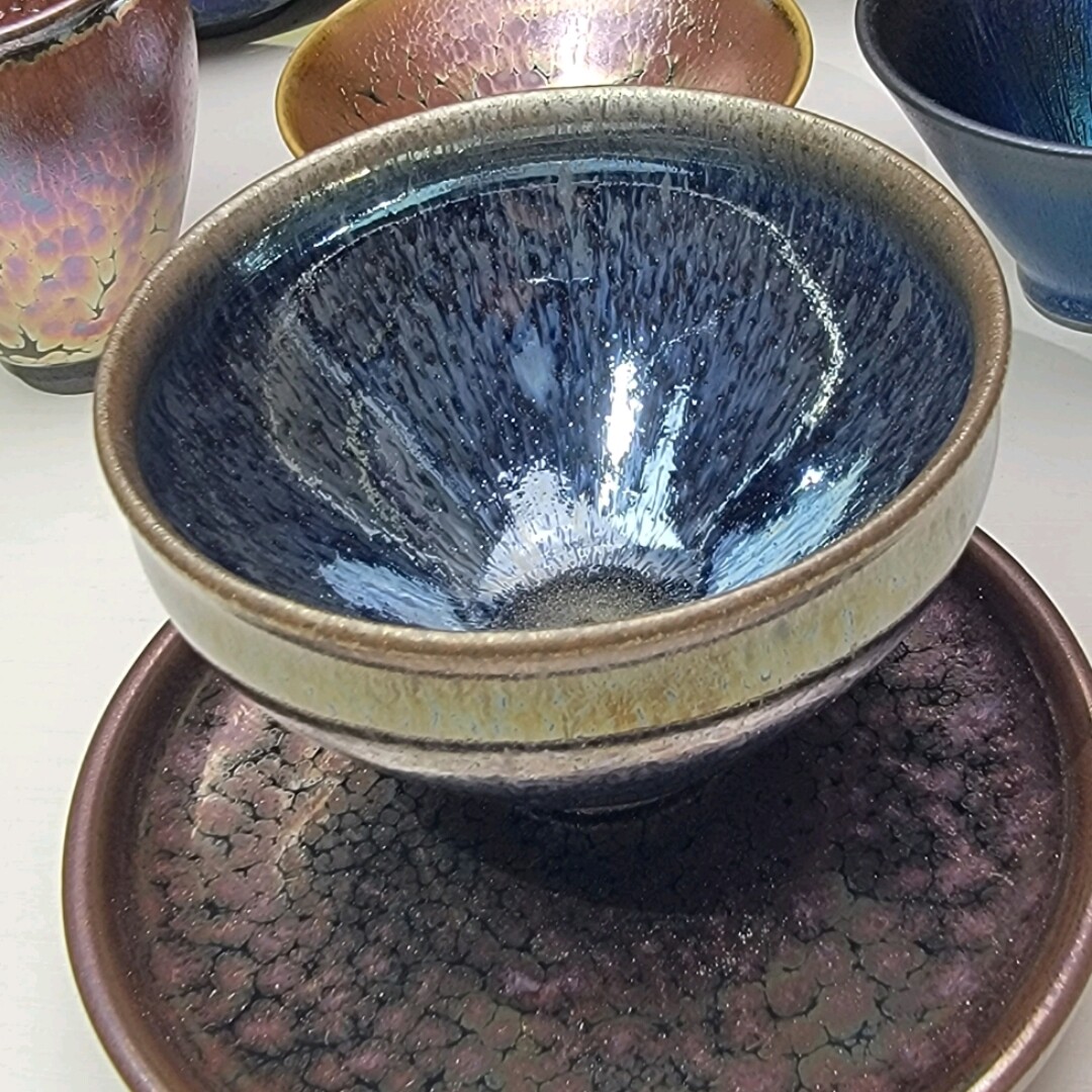 天寻建盏柴烧银毫