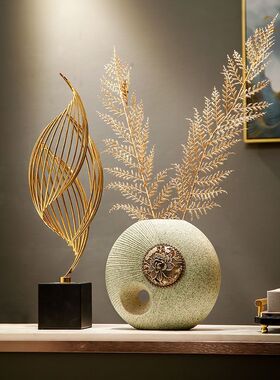 新中式客厅电视柜花瓶高档玄关装饰家居现代轻奢摆件乔迁新居礼品